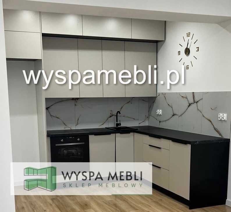 NOWE meble kuchenne dowolny wymiar kaszmir, czarny, dąb artisan