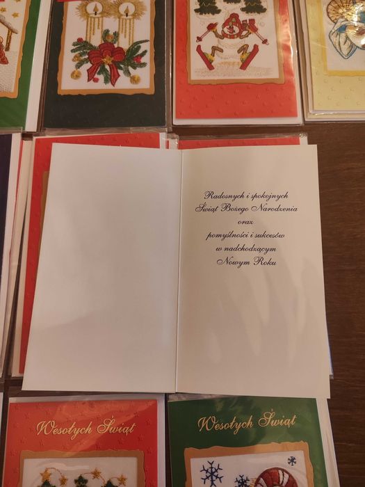 Świąteczne #haftowane kartki#biezniki#serwetki#haftowany recznik#