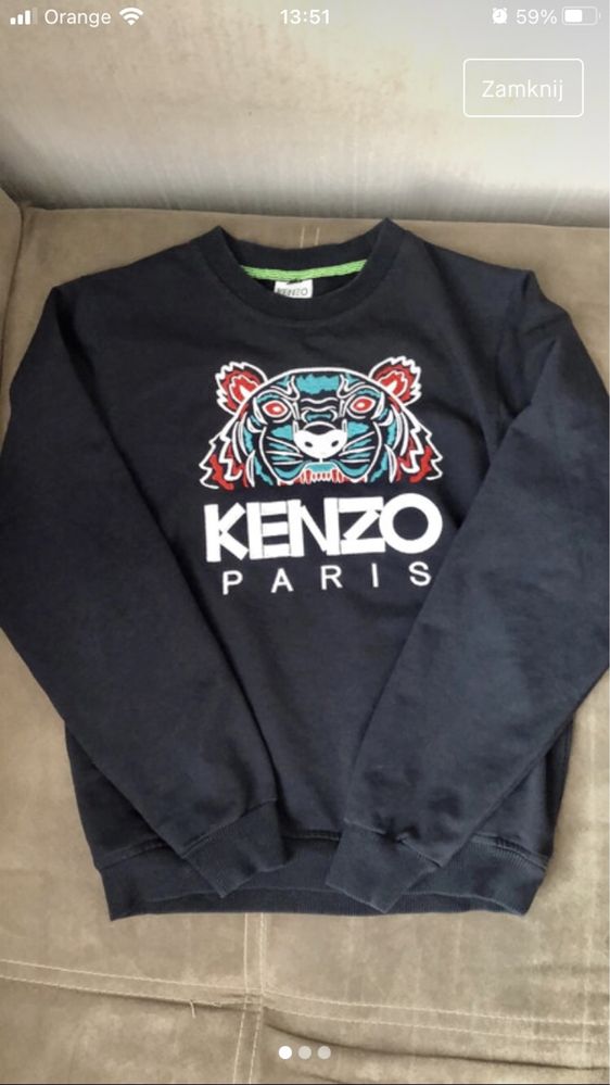 Bluza młodzieżowa Kenzo XS Tygrys