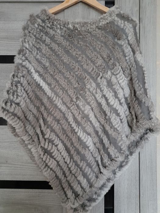 Пончо,натуральный мех