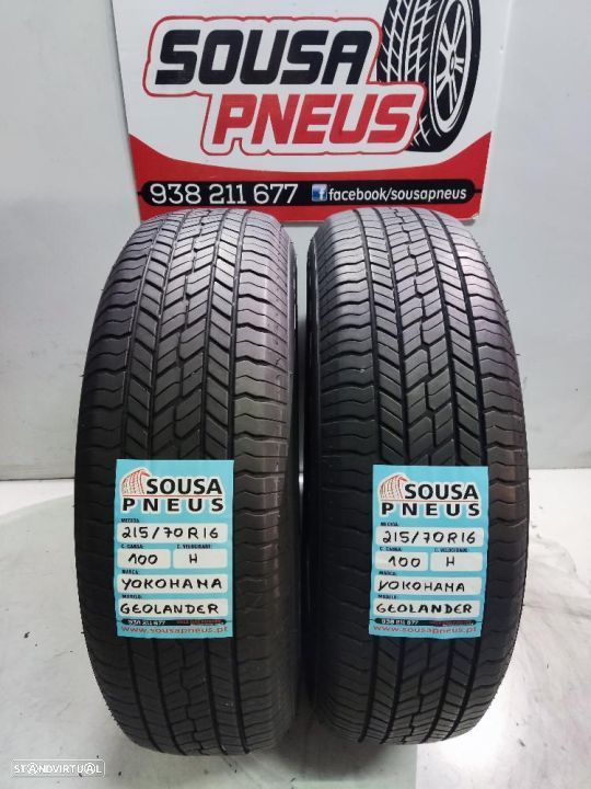 2 pneus semi novos 215-70r16 yokohama - oferta dos portes 110 EUROS