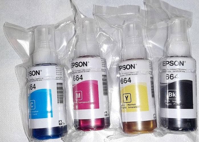 Чернила epson 664 оригінал