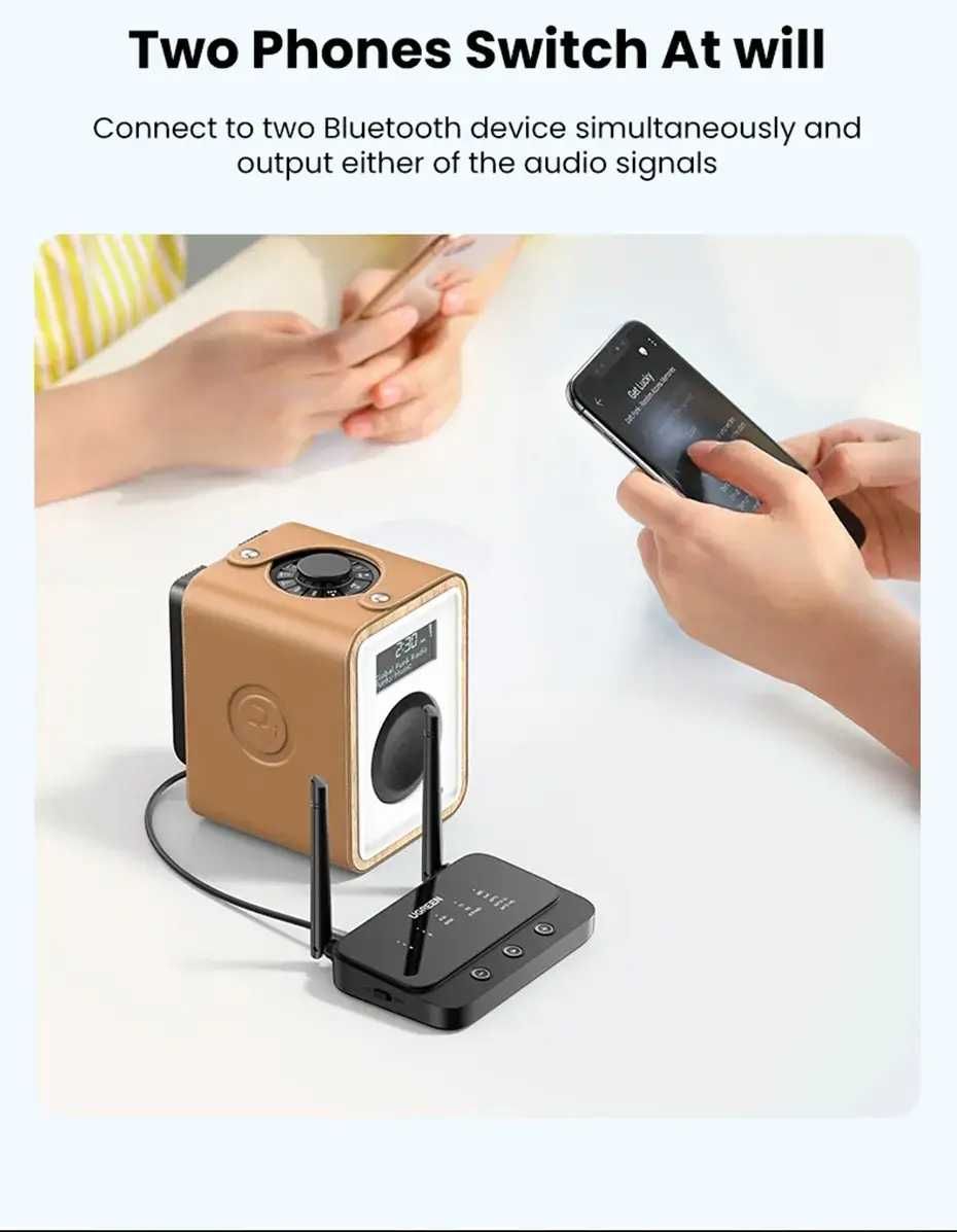 UGREEN 100 м Long Range Bluetooth 5.0