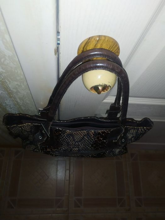 Кожаная брендовая сумка Diamond