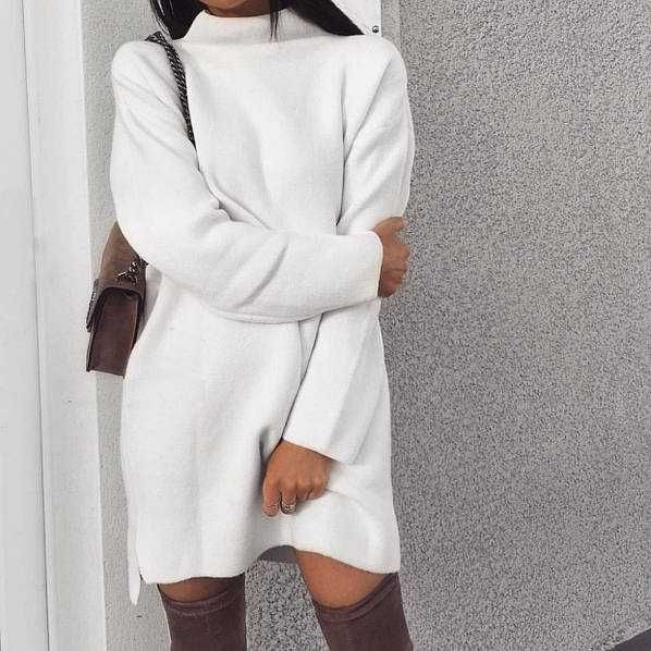 Біла сукня-туніка