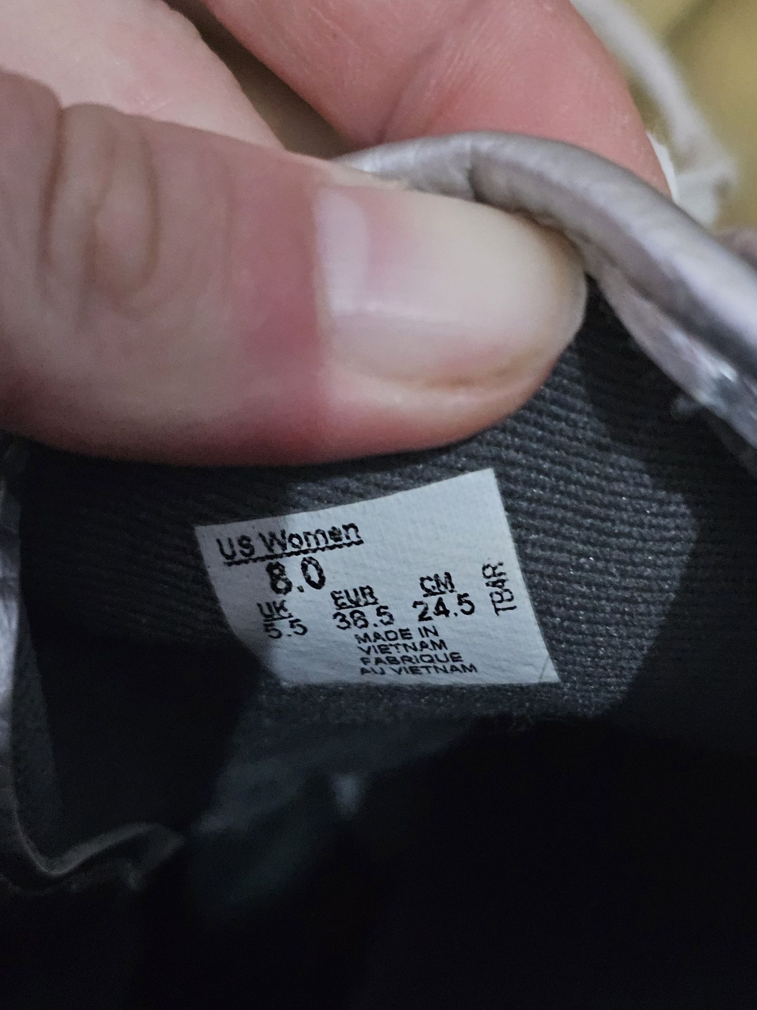 Buty damskie trampki srebrne vans rozmiar 38.5