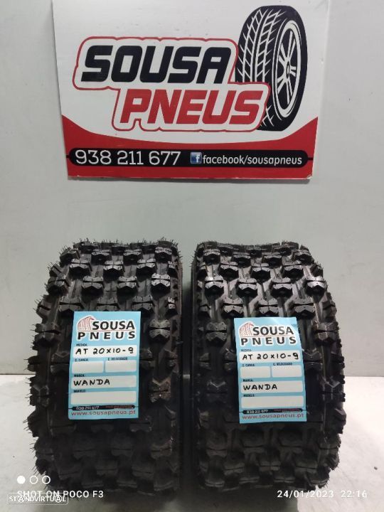 2 pneus novos moto 4 wanda 20-10r9 oferta dos portes