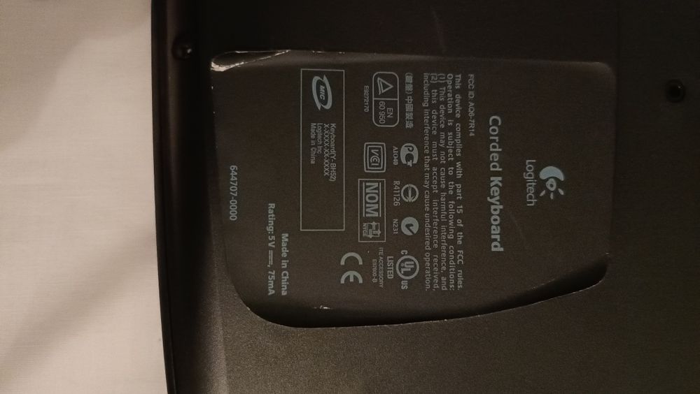 Klawiatura komputerowa Logitech multimedialna