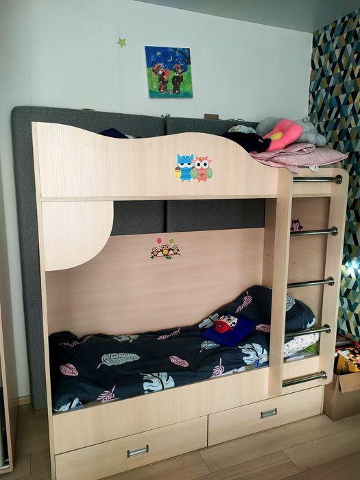 Ліжко двоповерхове, двоярусна кровать