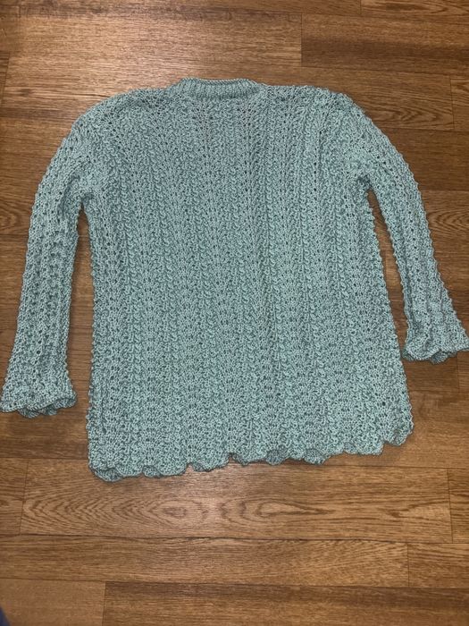 кофта, вязанная, ручной работы