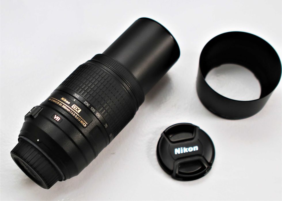 Lente Nikon AF-S 55-300mm DX ED G VR a funcionar na perfeição