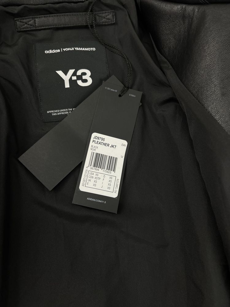 Adidas y-3 pleather bomber jacket куртка унісекс оригінал