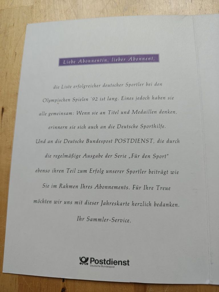 Folder ze znaczkami z Niemiec