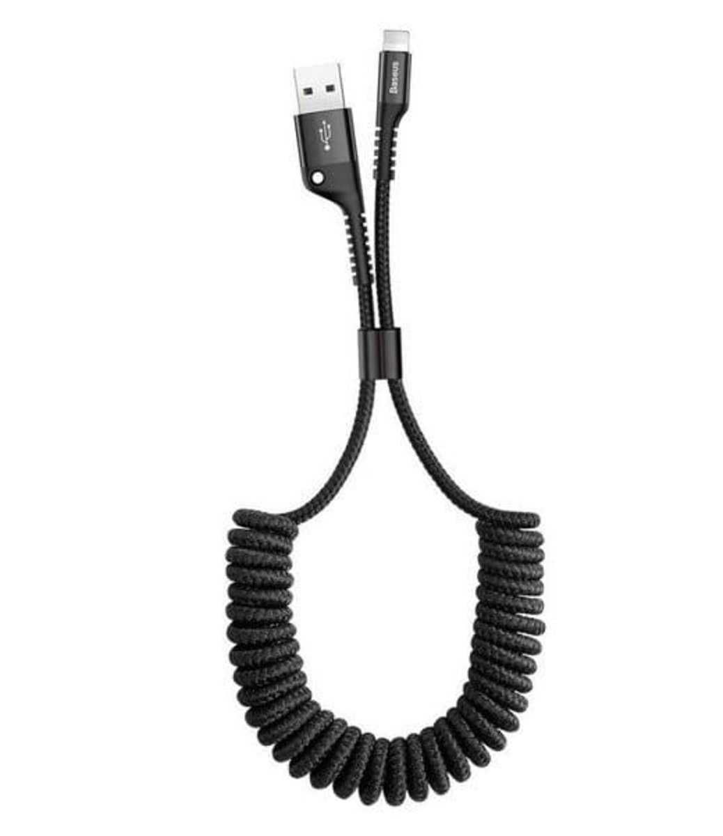 Кабель Baseus Fish eye Spring Data Cable USB Type-C / Ligtning