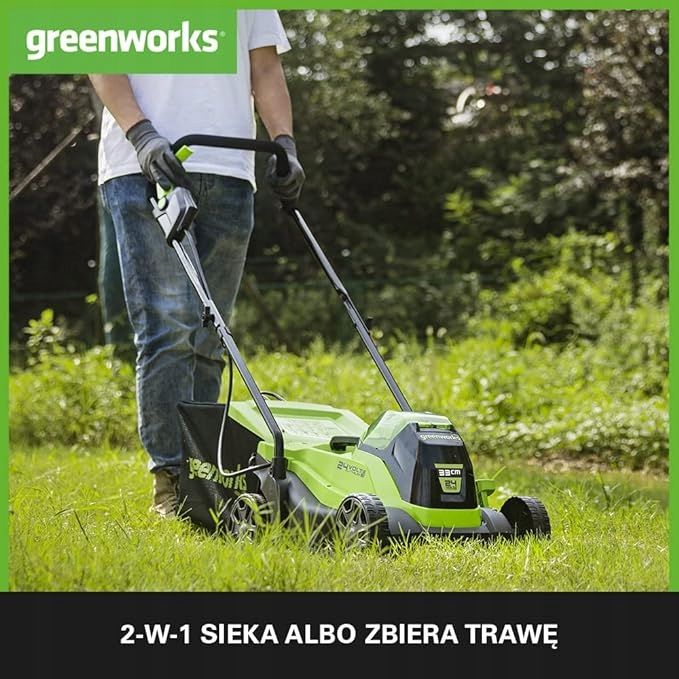 Kosiarka akumulatorowa Greenworks 33 cm GD24LM33K4