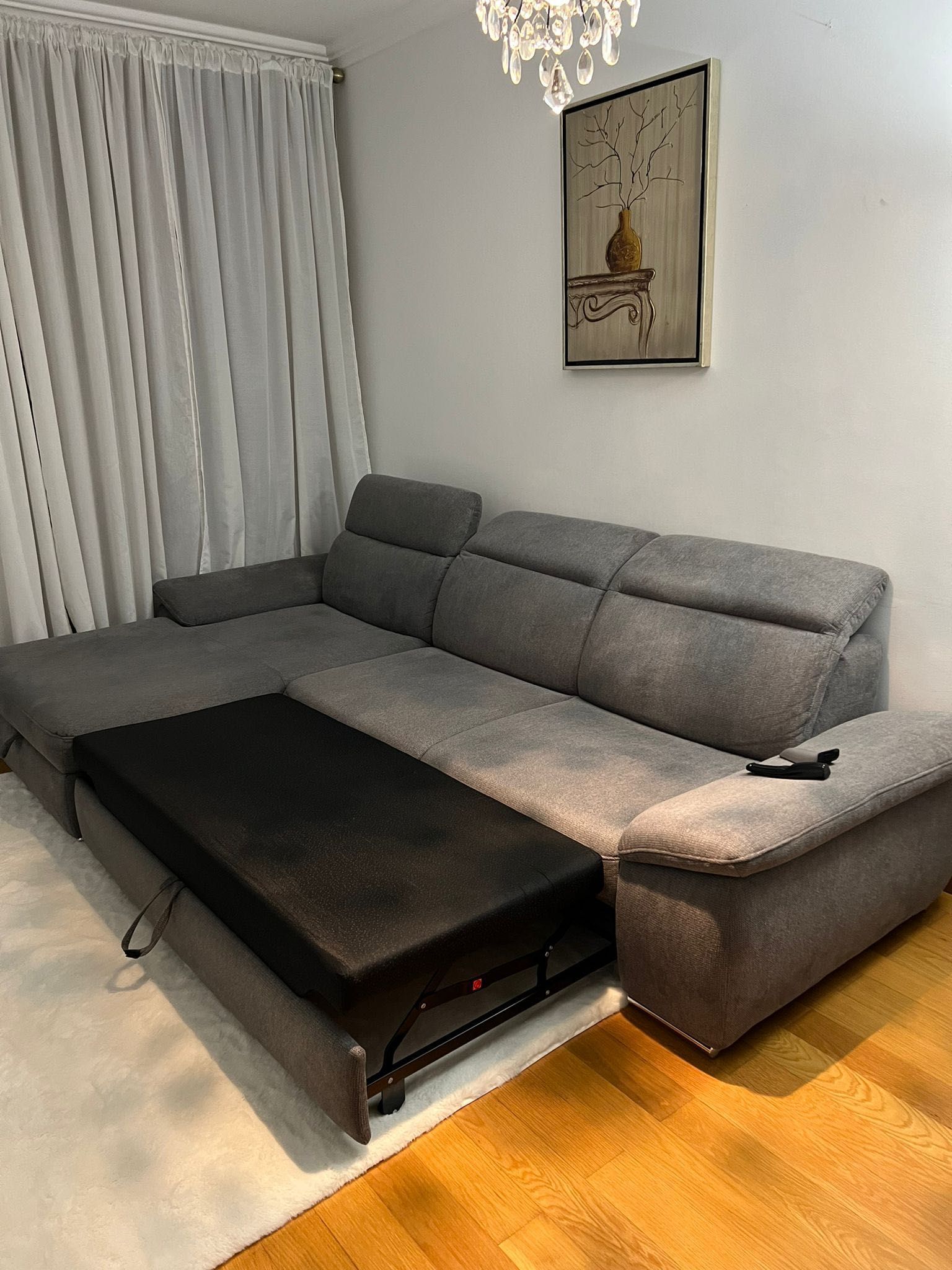 Sofá Chaise Longue Cinza