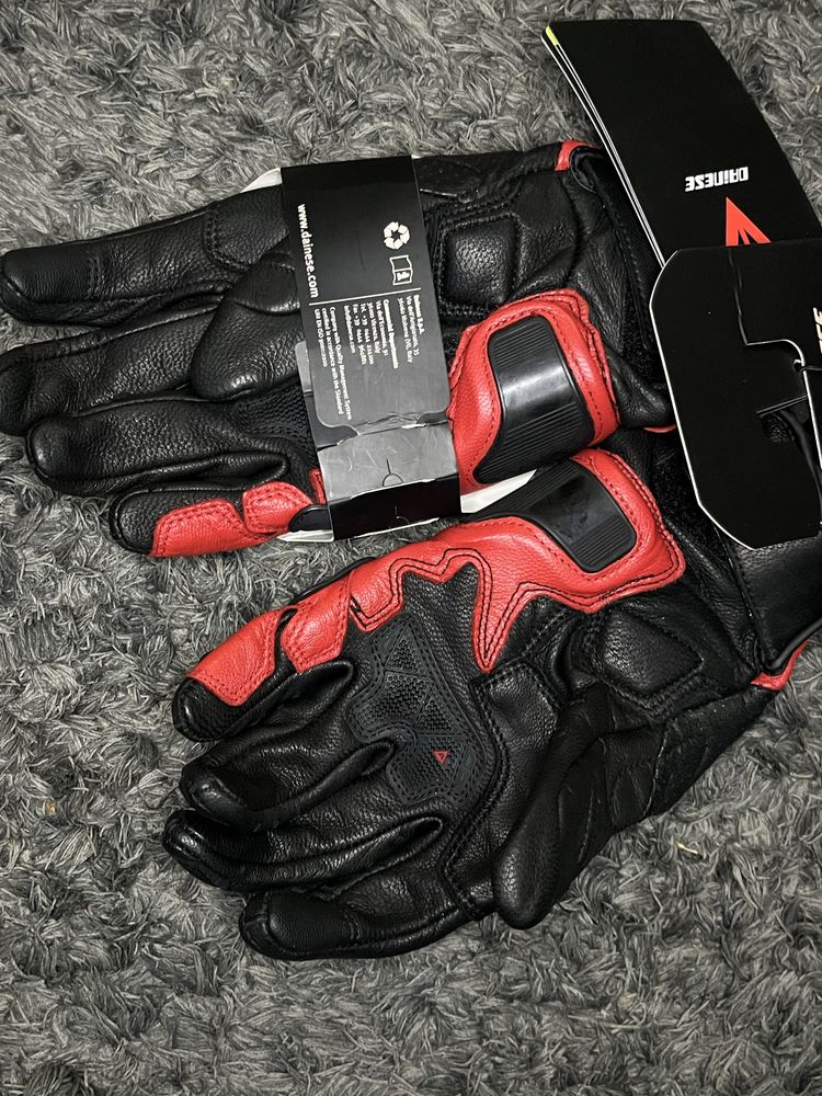 Luvas Dainese 4 stroke black and red