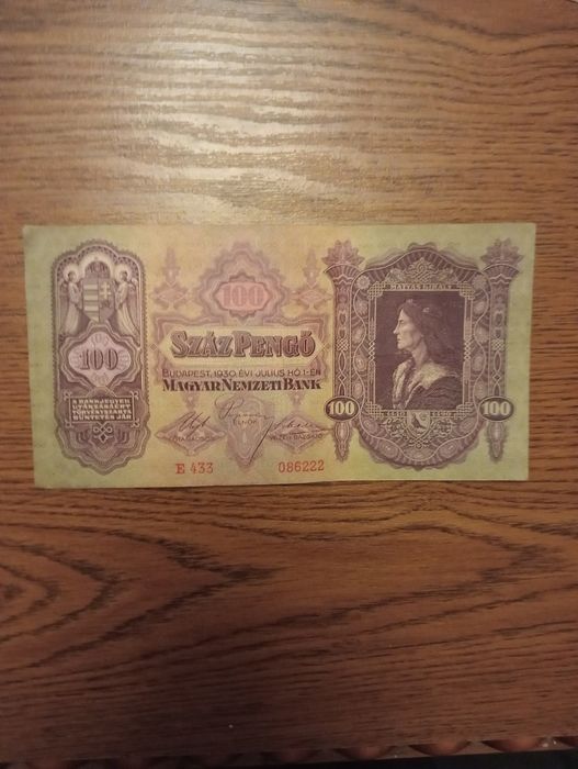 Banknot Węgry 100 Pengo 1930