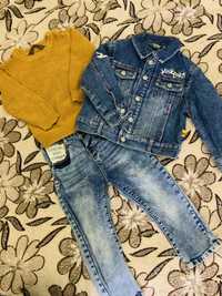 Класний набір для хлопчика, світшот джинси джинова куртка zara primark
