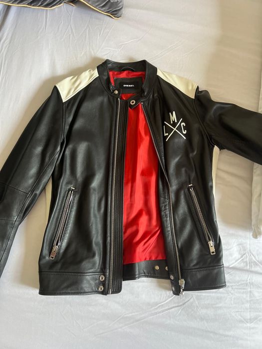 Skórzana kurtka męska diesel skóra owcza