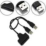 2х USB 2.0 -> SATA адаптер/контроллер для 2.5" HDD/SSD диск переходник