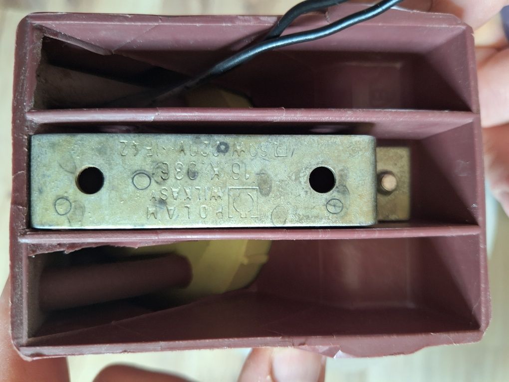 Lampa Polska jak Nowa PRL porcelanowa wtyczka