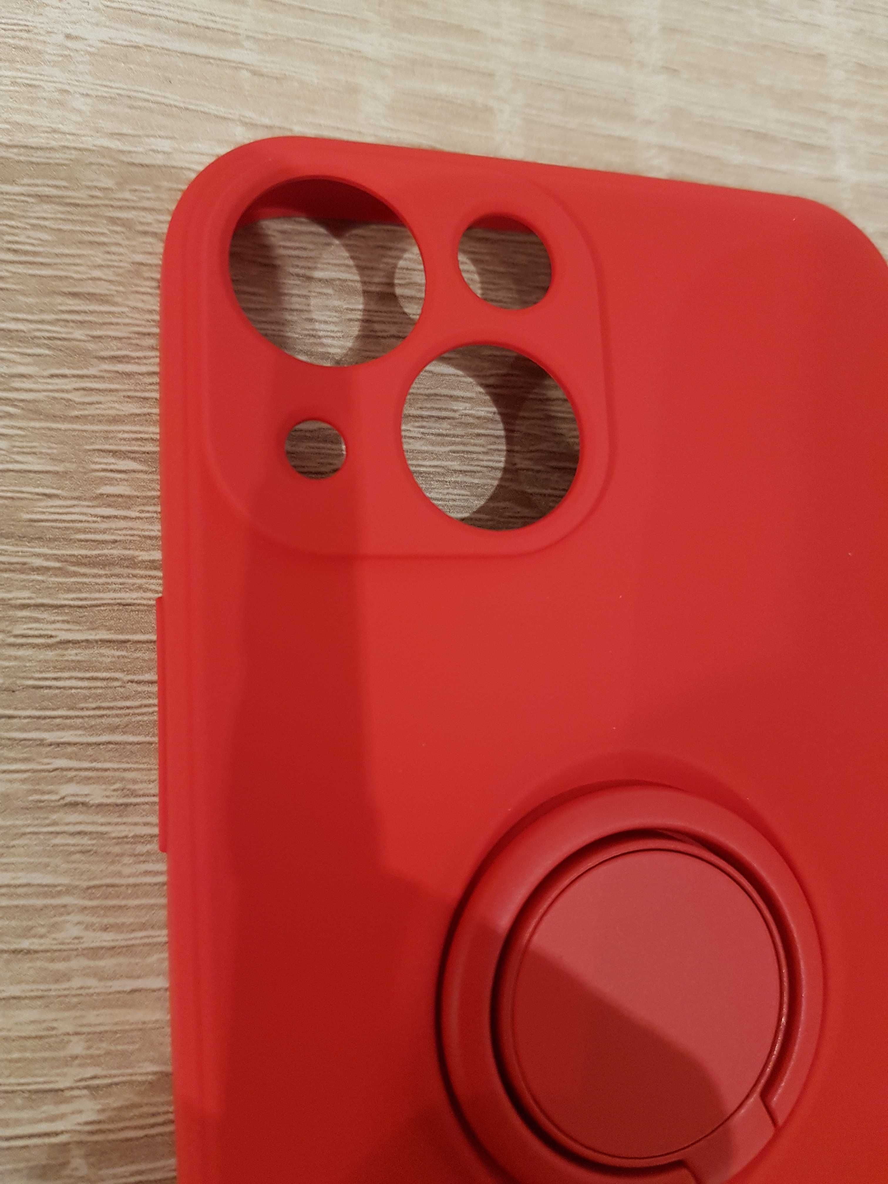 Etui Vennus Silicone Ring do Iphone 13 Mini czerwony