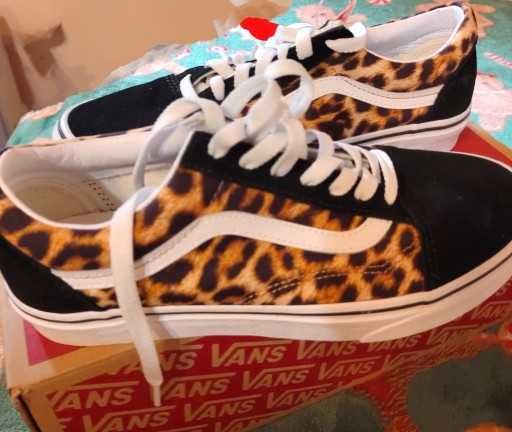 Buty damskie Vans Old Skool 38 leopard, nowe, oryginalne