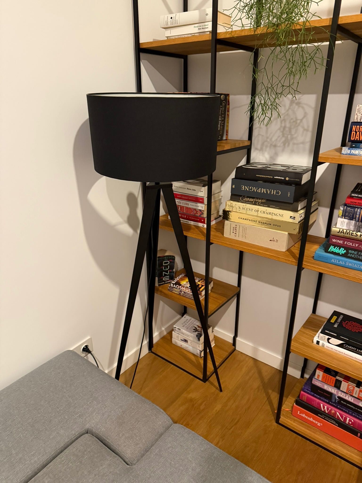 Lampa podłogowa TRIPOD czarna Zuiver