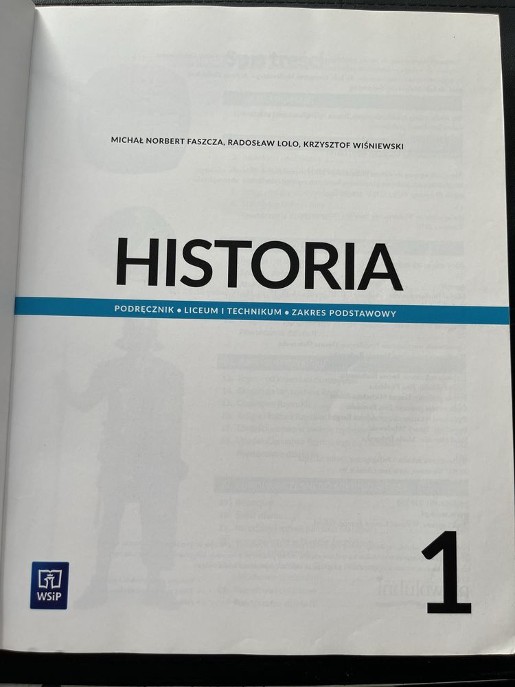 Historia do kl.1 podręcznik zskres podstawowy WSiP