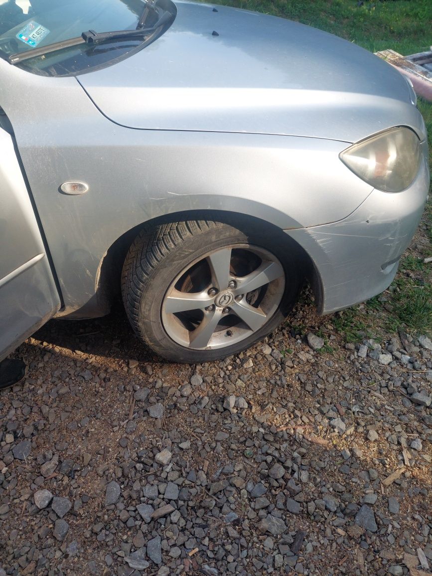 Przód mazda 3 BK 2005r 1.6citd srebrny 22V