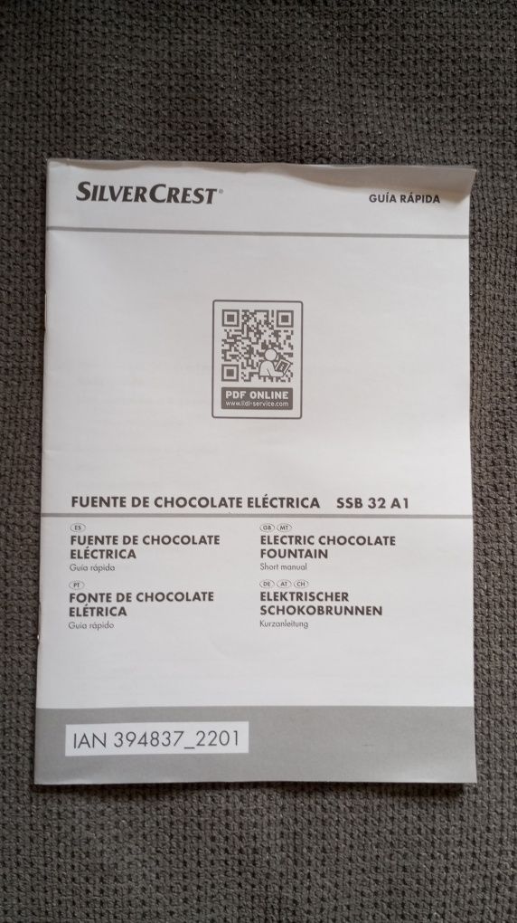 Fonte de chocolate Eléctrica Silver Crest