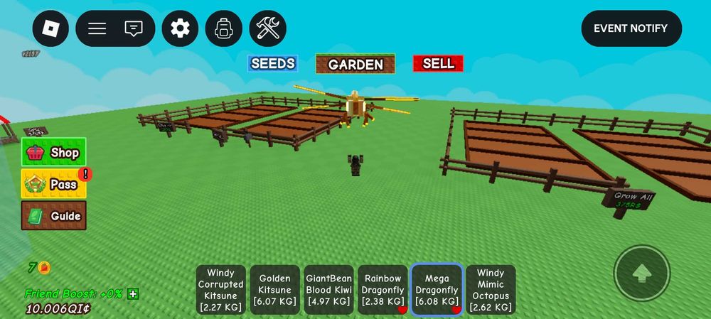 Пети grow a garden