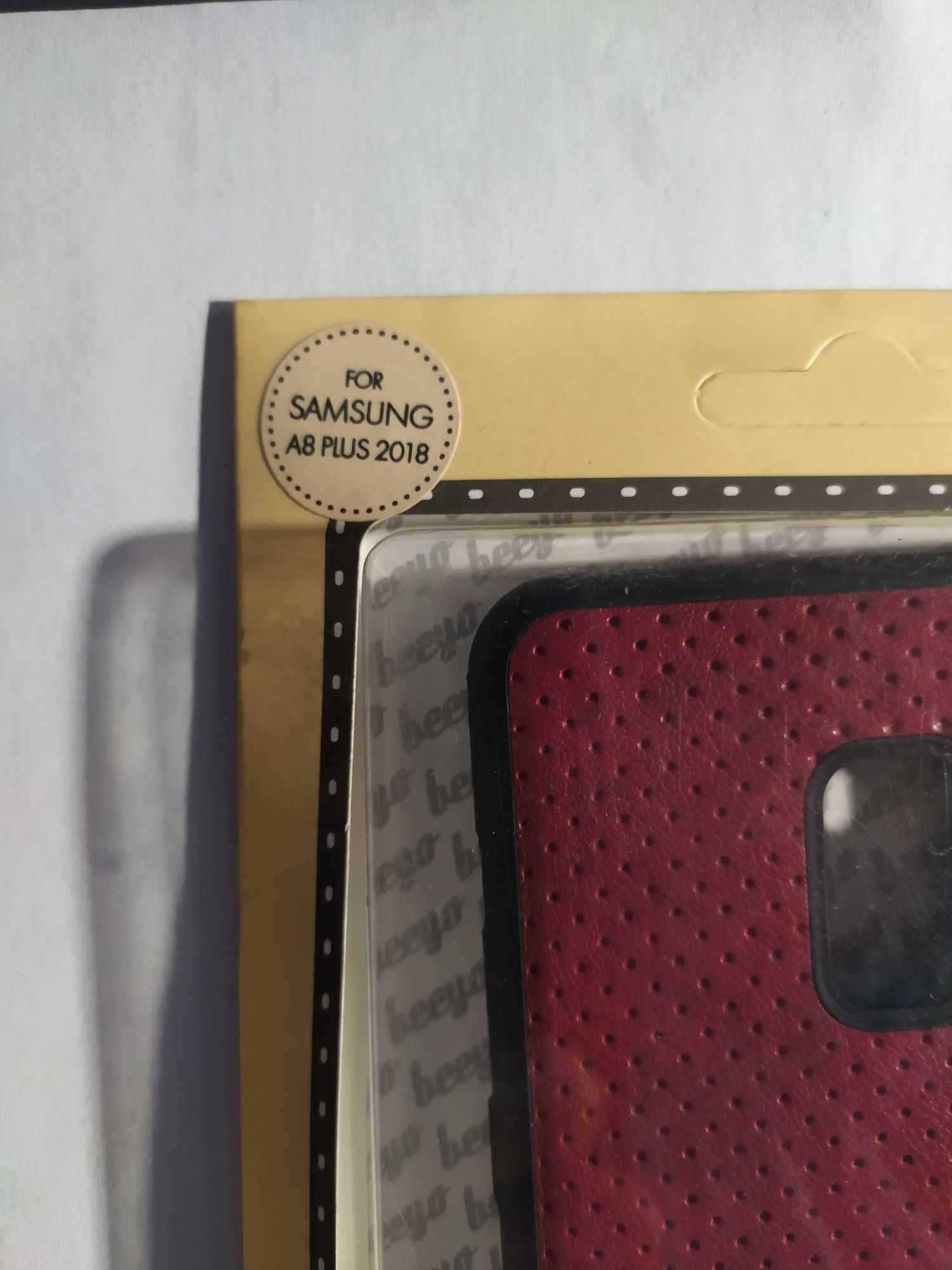 Etui Pokrowiec SAMSUNG Galaxy A8 Plus 2018/A730  CZERWONY Plecki
