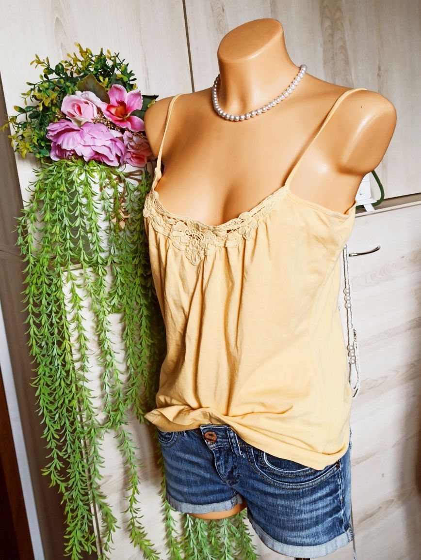 Sg Top damski 36 , 38 , S , M , żółty top 36 , 38 , S , M