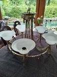 Lampa żyrandol mosiadz