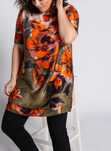 ULLA POPKEN selection długa tunika sukienka wiskoza 54/56 Plus size