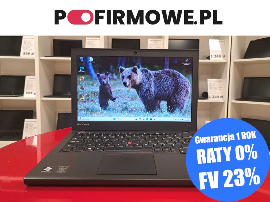 Mały 12" Laptop Lenovo ThinkPad X240 i5 8GB Win10 SSD Kamera VGA