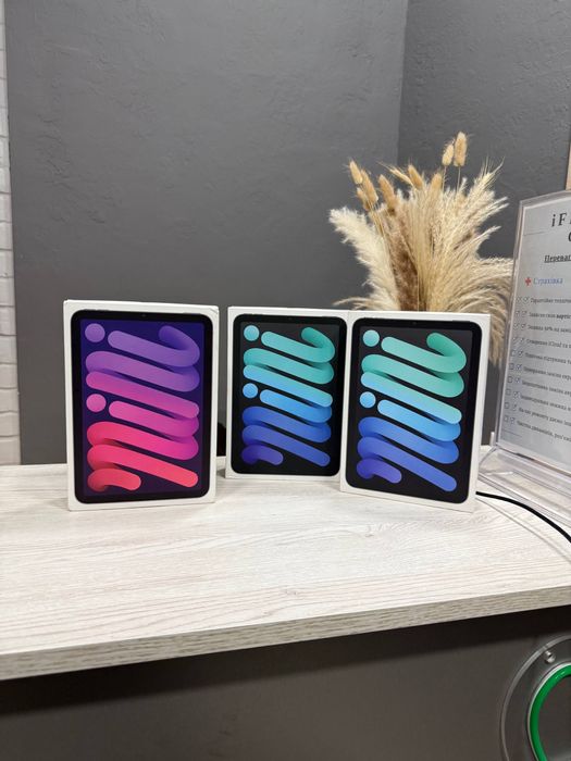 New ipad mini 7 128gb WiFi space gray/blue + 1 рік гарантія