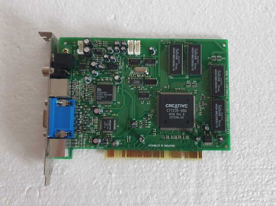 S-Video Video Card VGA/TV/DVD Creative Labs CT7230 DXR3, PCI – Vintage64309923747457122