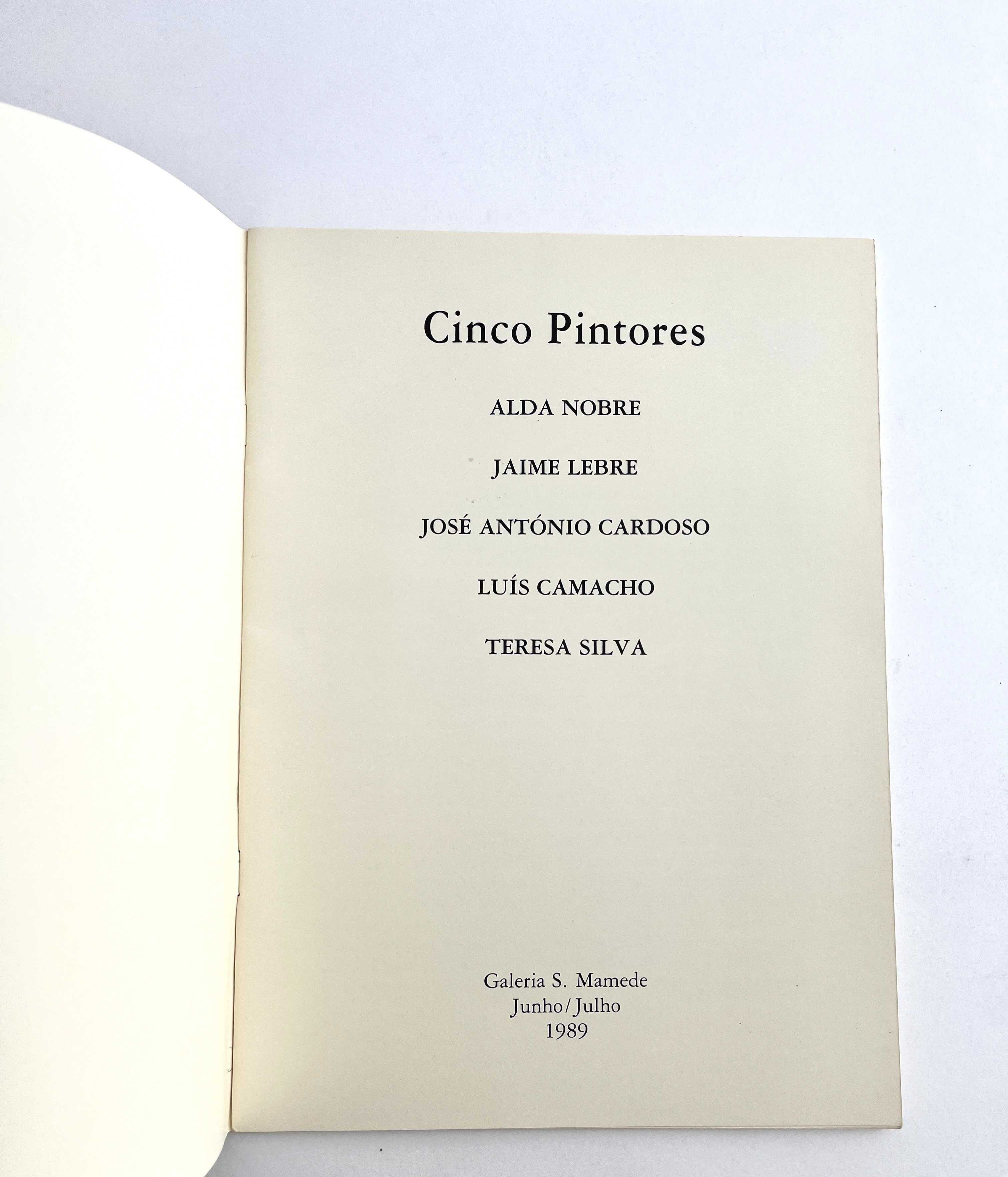 Cinco Pintores Galeria de São Mamede 1989 Exposição