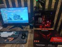 Продам игровой пк: RX 6600 XT 8gb , 16gb ОЗУ , цена за все что на фото