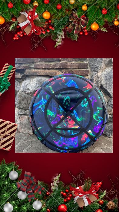 Надувний Тюбінг тюба надувна плюшка надувні санки ватрушка