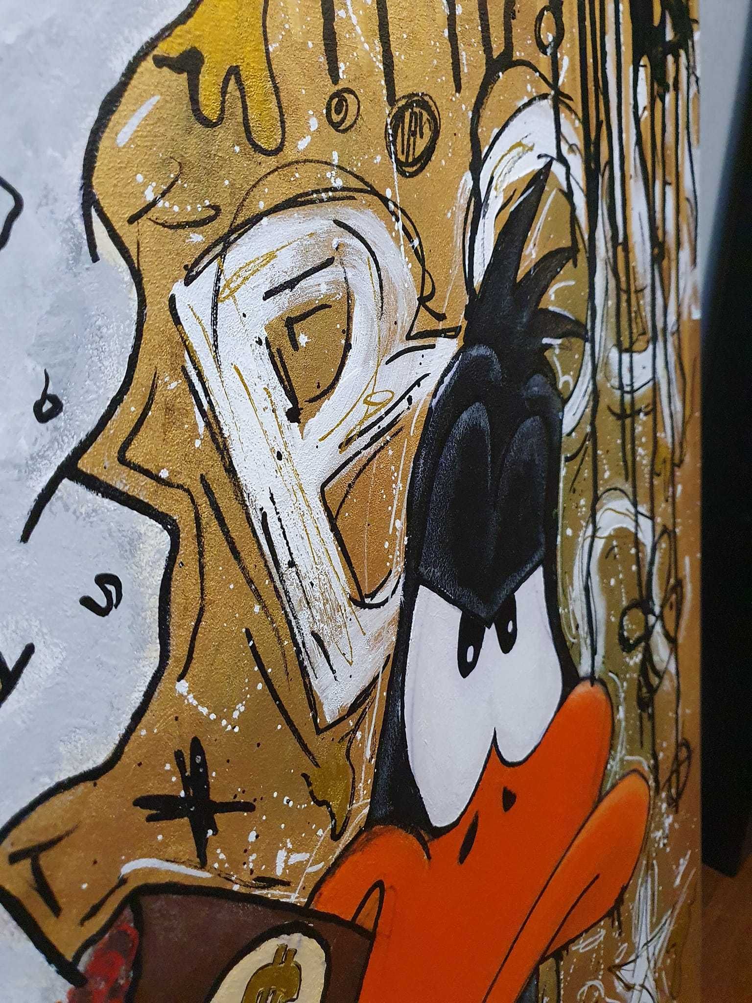 Obraz Akryl Looney Tunes Pop Art 50x70 handmade komiks pop art