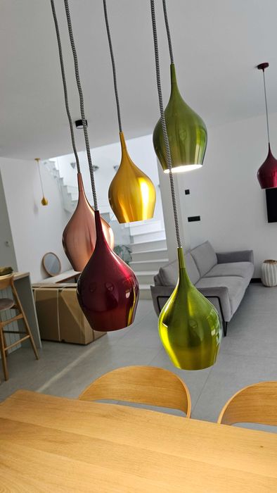 Zestaw 3 Lampy wiszące sufitowe vibrant jak nowe