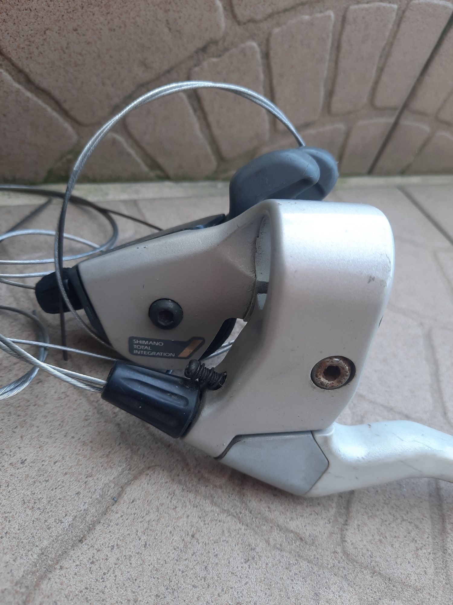 klamkomanetki rowerowe shimano 3x 7sp japan ST-M050 retro 0724