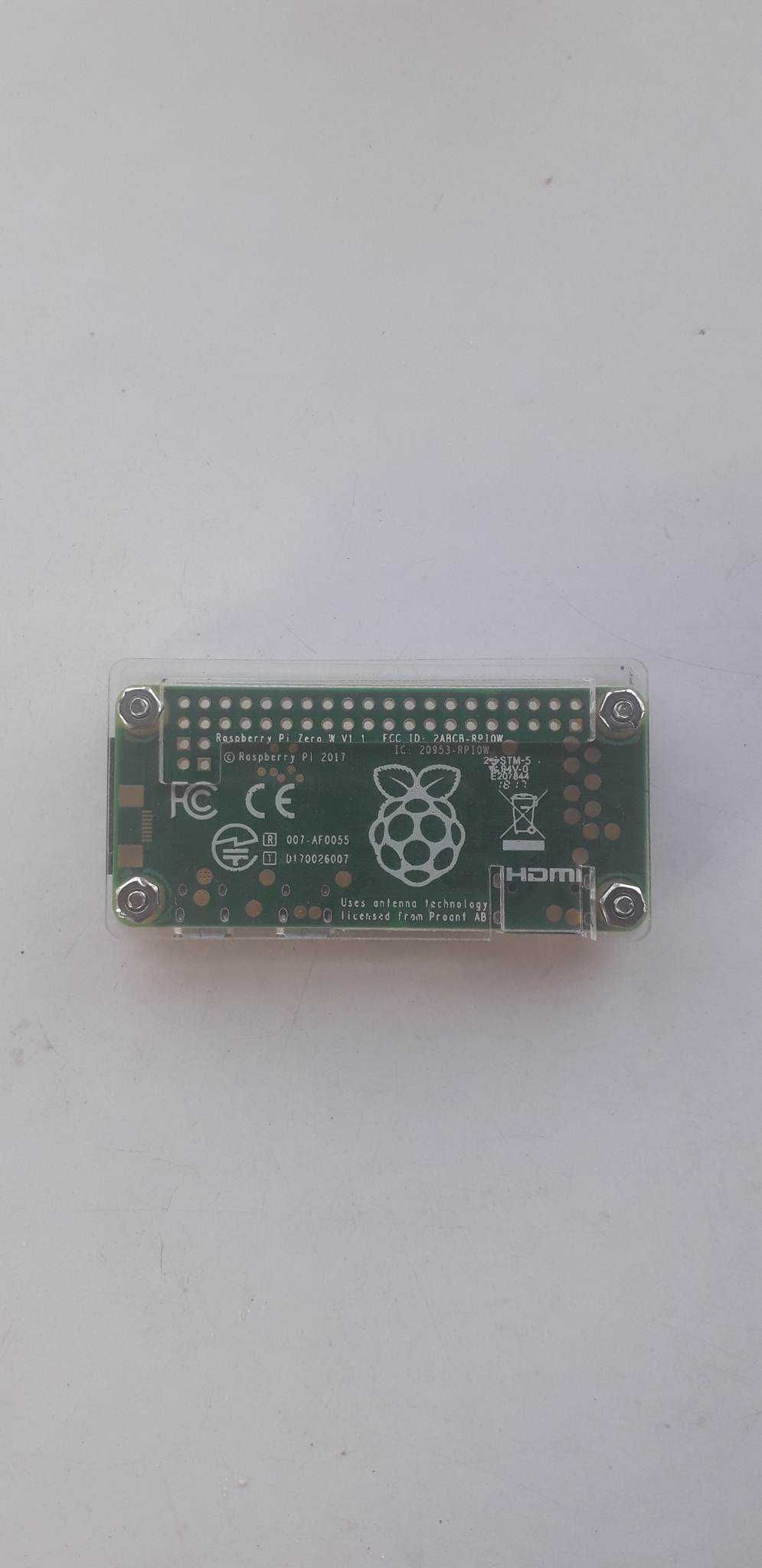 Raspberry Pi Zero W com WIFI e Bluetooth com caixa-(Novo)