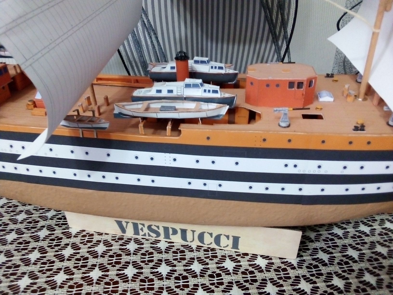 Картонна модель корабля VESPUCCI довжина 1м10см