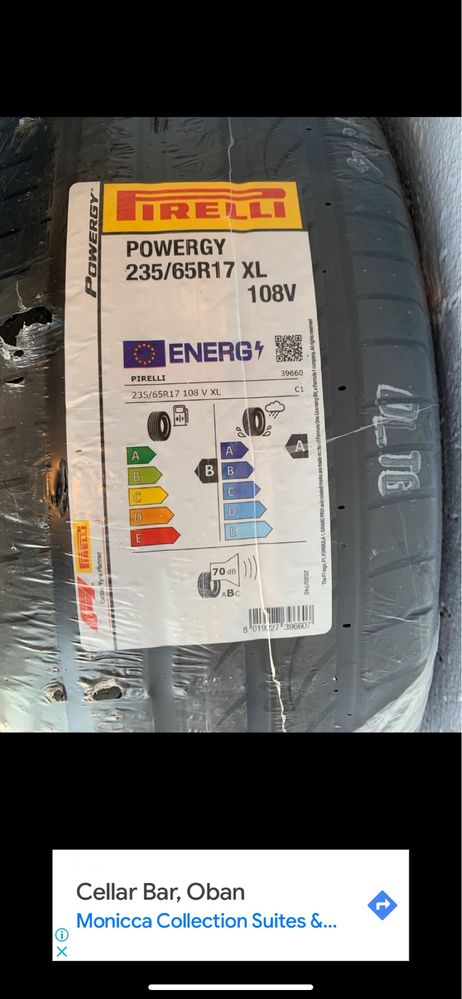 235/65R17 Pirelli Powergy XL 108 V