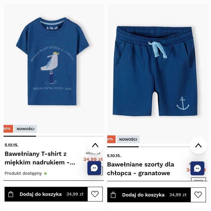 Nowe 4szt 51015 komplet chłopięcy 92 18-24 Polo gratis paka niemowlęca